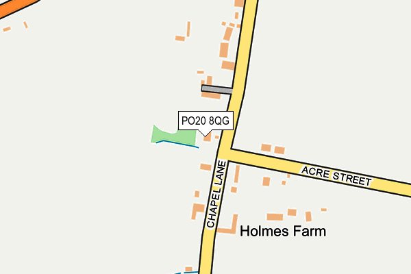 PO20 8QG map - OS OpenMap – Local (Ordnance Survey) PO20 8QG map - OS OpenMap – Local (Ordnance Survey)