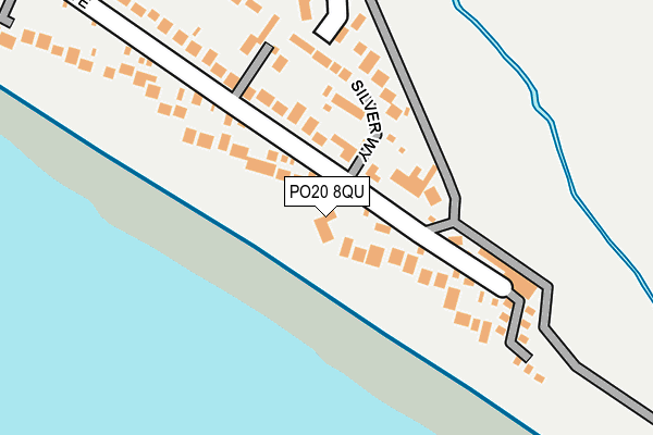 PO20 8QU map - OS OpenMap – Local (Ordnance Survey) PO20 8QU map - OS OpenMap – Local (Ordnance Survey)