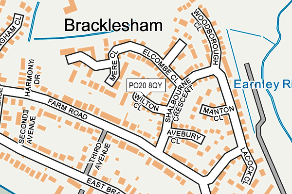 PO20 8QY map - OS OpenMap – Local (Ordnance Survey) PO20 8QY map - OS OpenMap – Local (Ordnance Survey)