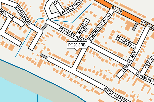 PO20 8RB map - OS OpenMap – Local (Ordnance Survey) PO20 8RB map - OS OpenMap – Local (Ordnance Survey)