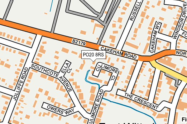 PO20 8RS map - OS OpenMap – Local (Ordnance Survey) PO20 8RS map - OS OpenMap – Local (Ordnance Survey)