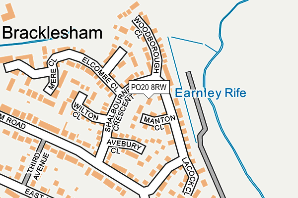 PO20 8RW map - OS OpenMap – Local (Ordnance Survey) PO20 8RW map - OS OpenMap – Local (Ordnance Survey)