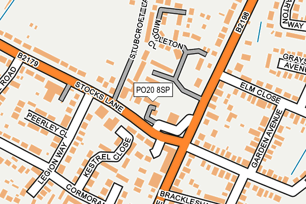 PO20 8SP map - OS OpenMap – Local (Ordnance Survey) PO20 8SP map - OS OpenMap – Local (Ordnance Survey)