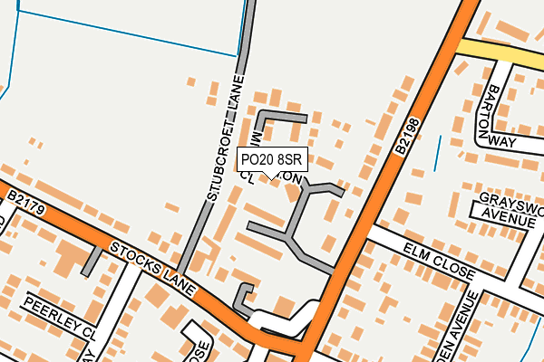 PO20 8SR map - OS OpenMap – Local (Ordnance Survey) PO20 8SR map - OS OpenMap – Local (Ordnance Survey)