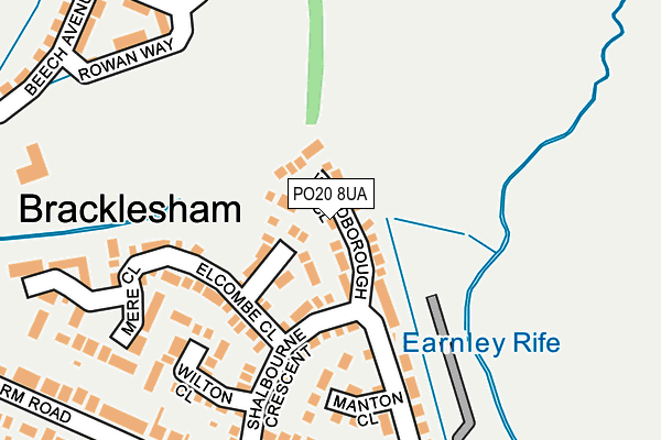 PO20 8UA map - OS OpenMap – Local (Ordnance Survey) PO20 8UA map - OS OpenMap – Local (Ordnance Survey)