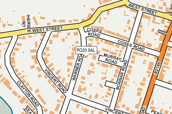 PO20 9AL map - OS OpenMap – Local (Ordnance Survey) PO20 9AL map - OS OpenMap – Local (Ordnance Survey)