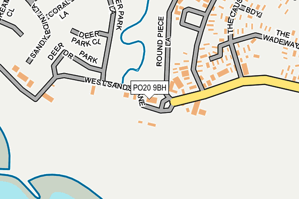 PO20 9BH map - OS OpenMap – Local (Ordnance Survey) PO20 9BH map - OS OpenMap – Local (Ordnance Survey)