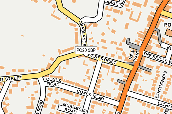 PO20 9BP map - OS OpenMap – Local (Ordnance Survey) PO20 9BP map - OS OpenMap – Local (Ordnance Survey)