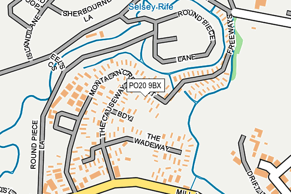 PO20 9BX map - OS OpenMap – Local (Ordnance Survey) PO20 9BX map - OS OpenMap – Local (Ordnance Survey)