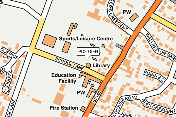 PO20 9EH map - OS OpenMap – Local (Ordnance Survey) PO20 9EH map - OS OpenMap – Local (Ordnance Survey)