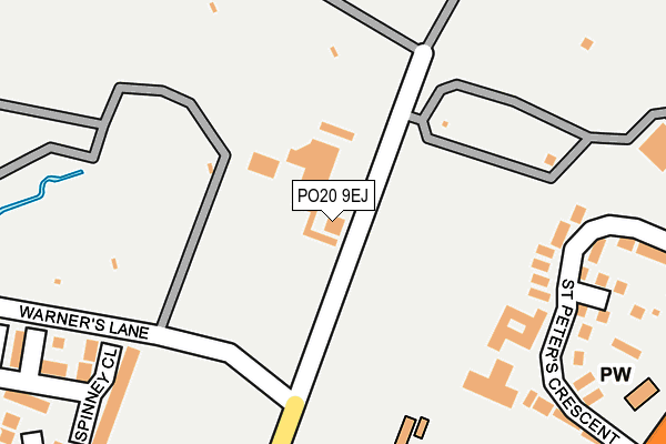 PO20 9EJ map - OS OpenMap – Local (Ordnance Survey) PO20 9EJ map - OS OpenMap – Local (Ordnance Survey)