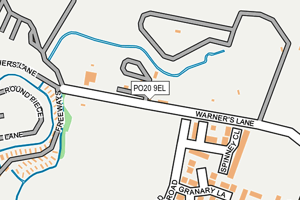 PO20 9EL map - OS OpenMap – Local (Ordnance Survey) PO20 9EL map - OS OpenMap – Local (Ordnance Survey)