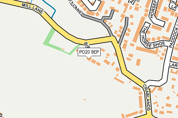 PO20 9EP map - OS OpenMap – Local (Ordnance Survey) PO20 9EP map - OS OpenMap – Local (Ordnance Survey)