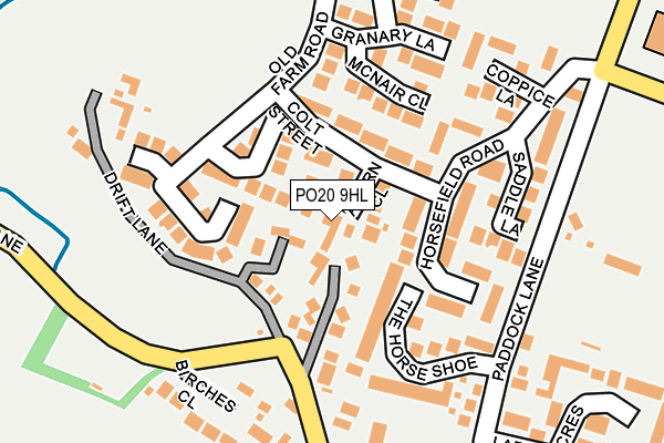PO20 9HL map - OS OpenMap – Local (Ordnance Survey) PO20 9HL map - OS OpenMap – Local (Ordnance Survey)