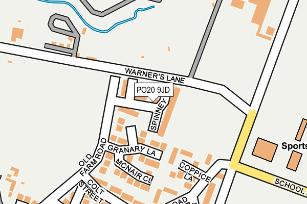 PO20 9JD map - OS OpenMap – Local (Ordnance Survey) PO20 9JD map - OS OpenMap – Local (Ordnance Survey)