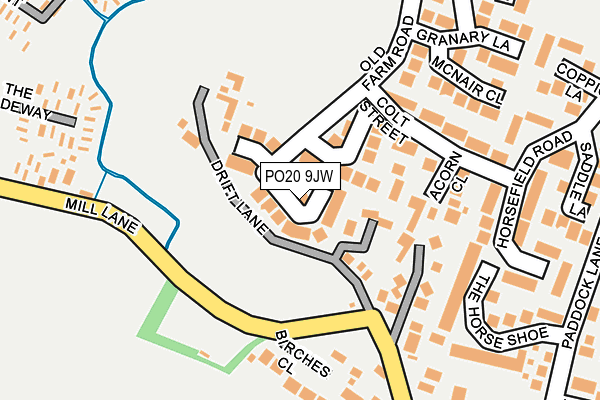 PO20 9JW map - OS OpenMap – Local (Ordnance Survey) PO20 9JW map - OS OpenMap – Local (Ordnance Survey)