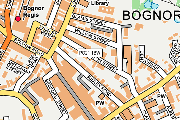 PO21 1BW map - OS OpenMap – Local (Ordnance Survey) PO21 1BW map - OS OpenMap – Local (Ordnance Survey)