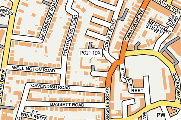 PO21 1DX map - OS OpenMap – Local (Ordnance Survey) PO21 1DX map - OS OpenMap – Local (Ordnance Survey)