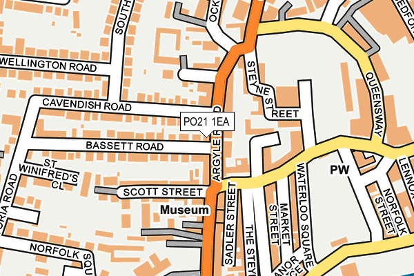 PO21 1EA map - OS OpenMap – Local (Ordnance Survey) PO21 1EA map - OS OpenMap – Local (Ordnance Survey)