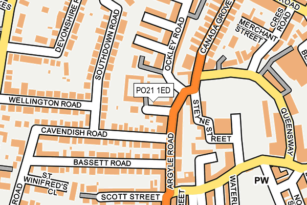 PO21 1ED map - OS OpenMap – Local (Ordnance Survey) PO21 1ED map - OS OpenMap – Local (Ordnance Survey)