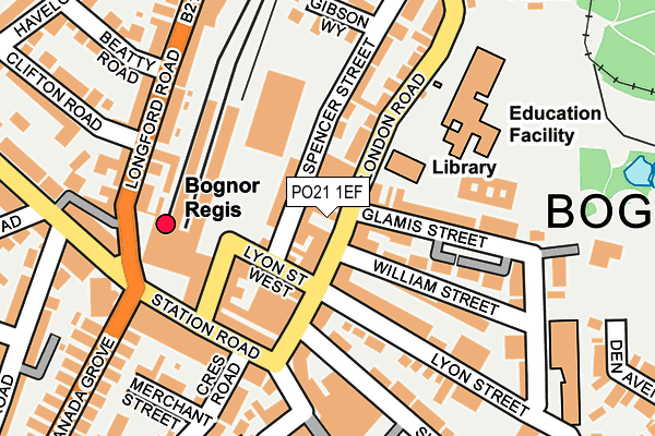 PO21 1EF map - OS OpenMap – Local (Ordnance Survey) PO21 1EF map - OS OpenMap – Local (Ordnance Survey)
