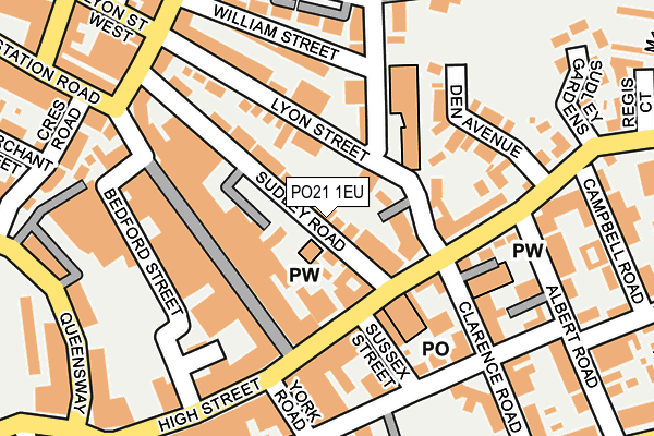 PO21 1EU map - OS OpenMap – Local (Ordnance Survey) PO21 1EU map - OS OpenMap – Local (Ordnance Survey)