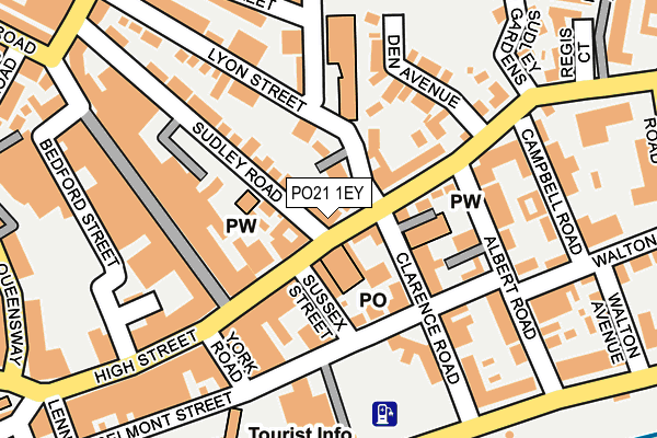PO21 1EY map - OS OpenMap – Local (Ordnance Survey) PO21 1EY map - OS OpenMap – Local (Ordnance Survey)