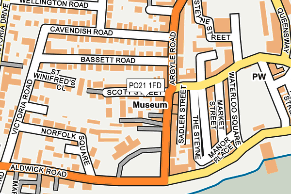 PO21 1FD map - OS OpenMap – Local (Ordnance Survey) PO21 1FD map - OS OpenMap – Local (Ordnance Survey)