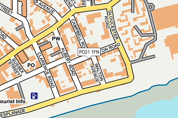 PO21 1FN map - OS OpenMap – Local (Ordnance Survey) PO21 1FN map - OS OpenMap – Local (Ordnance Survey)