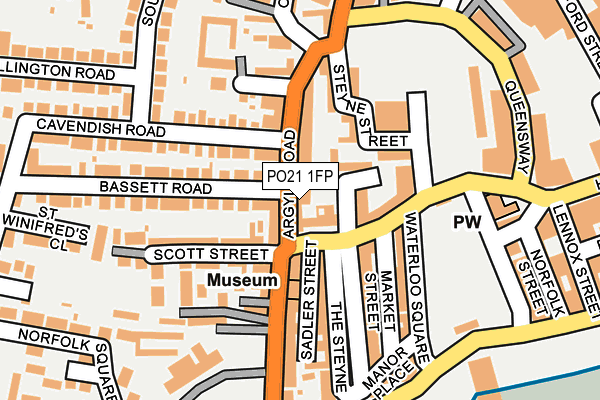 PO21 1FP map - OS OpenMap – Local (Ordnance Survey) PO21 1FP map - OS OpenMap – Local (Ordnance Survey)