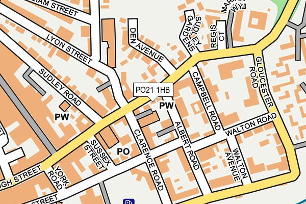 PO21 1HB map - OS OpenMap – Local (Ordnance Survey) PO21 1HB map - OS OpenMap – Local (Ordnance Survey)