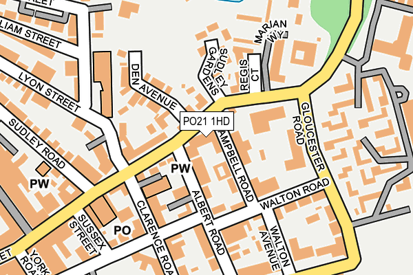 PO21 1HD map - OS OpenMap – Local (Ordnance Survey) PO21 1HD map - OS OpenMap – Local (Ordnance Survey)