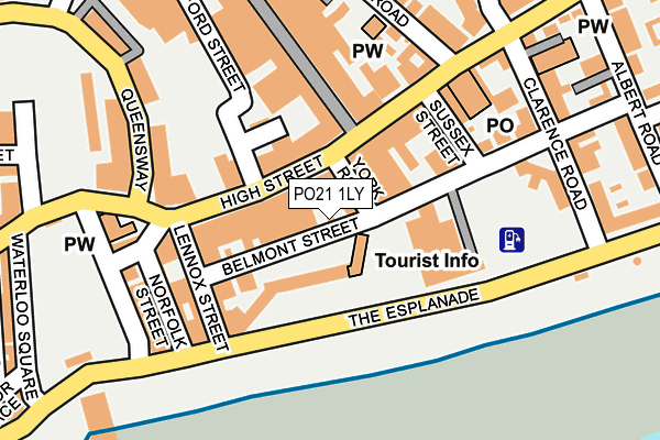 PO21 1LY map - OS OpenMap – Local (Ordnance Survey)