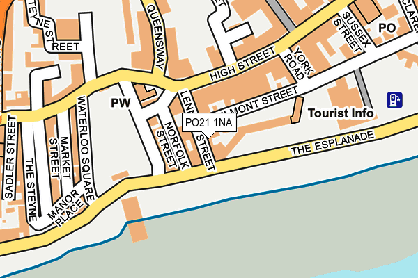 PO21 1NA map - OS OpenMap – Local (Ordnance Survey) PO21 1NA map - OS OpenMap – Local (Ordnance Survey)