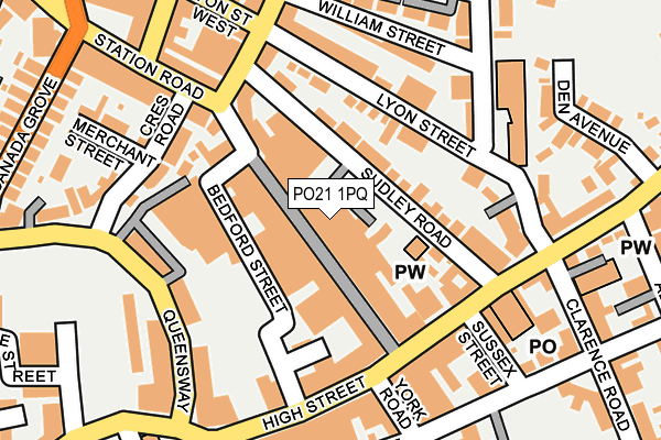 PO21 1PQ map - OS OpenMap – Local (Ordnance Survey) PO21 1PQ map - OS OpenMap – Local (Ordnance Survey)