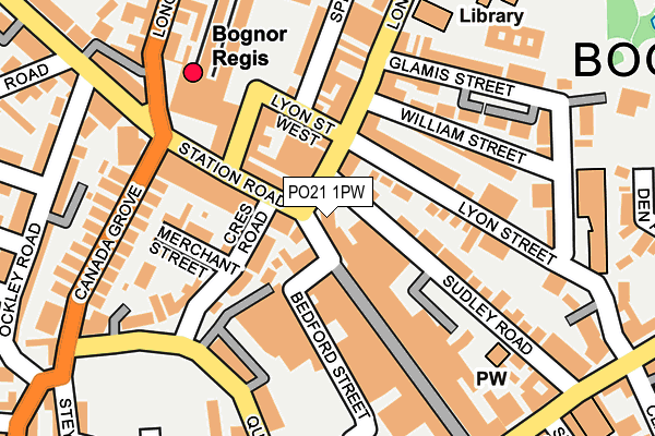 PO21 1PW map - OS OpenMap – Local (Ordnance Survey) PO21 1PW map - OS OpenMap – Local (Ordnance Survey)