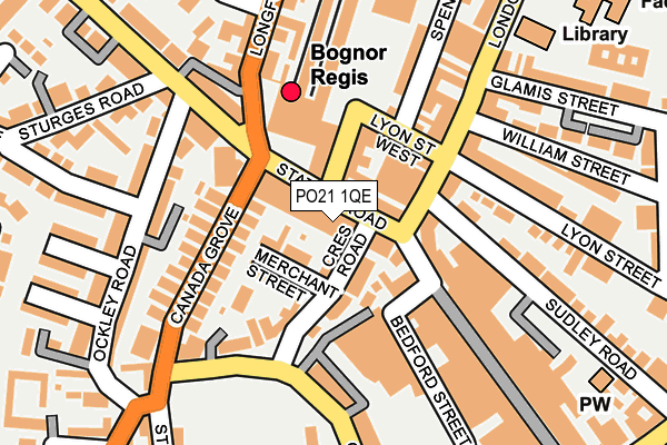 PO21 1QE map - OS OpenMap – Local (Ordnance Survey)