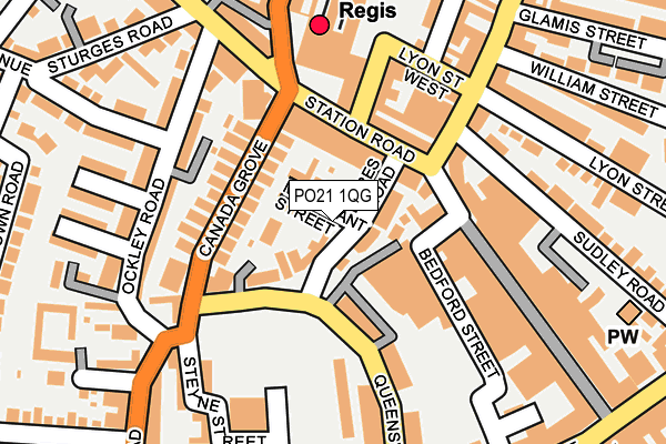PO21 1QG map - OS OpenMap – Local (Ordnance Survey) PO21 1QG map - OS OpenMap – Local (Ordnance Survey)