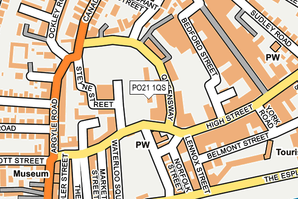 PO21 1QS map - OS OpenMap – Local (Ordnance Survey) PO21 1QS map - OS OpenMap – Local (Ordnance Survey)