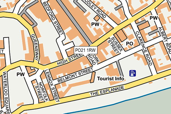 PO21 1RW map - OS OpenMap – Local (Ordnance Survey) PO21 1RW map - OS OpenMap – Local (Ordnance Survey)