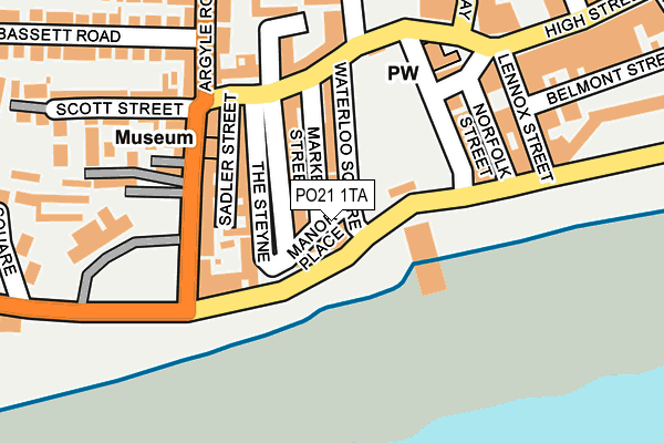 PO21 1TA map - OS OpenMap – Local (Ordnance Survey) PO21 1TA map - OS OpenMap – Local (Ordnance Survey)