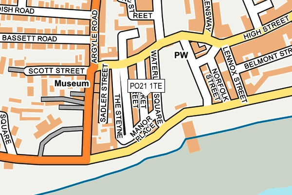PO21 1TE map - OS OpenMap – Local (Ordnance Survey) PO21 1TE map - OS OpenMap – Local (Ordnance Survey)