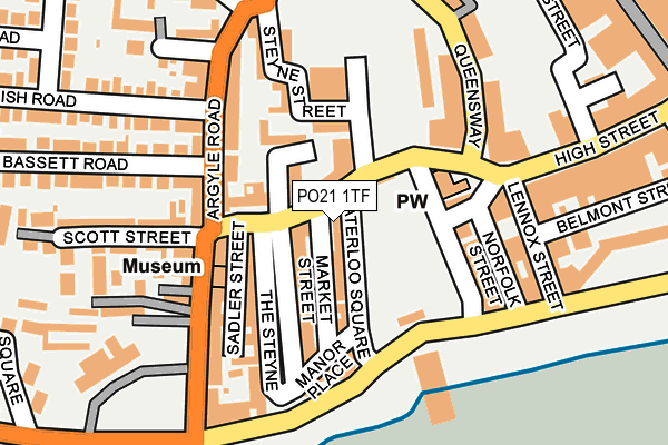PO21 1TF map - OS OpenMap – Local (Ordnance Survey) PO21 1TF map - OS OpenMap – Local (Ordnance Survey)