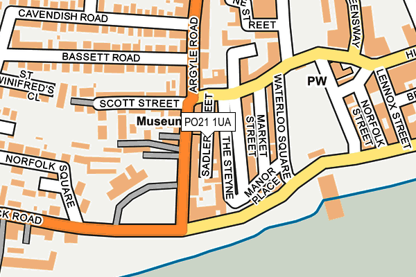 PO21 1UA map - OS OpenMap – Local (Ordnance Survey) PO21 1UA map - OS OpenMap – Local (Ordnance Survey)