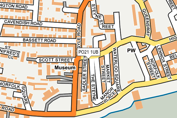 PO21 1UB map - OS OpenMap – Local (Ordnance Survey) PO21 1UB map - OS OpenMap – Local (Ordnance Survey)
