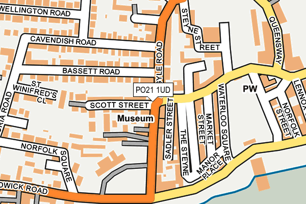 PO21 1UD map - OS OpenMap – Local (Ordnance Survey) PO21 1UD map - OS OpenMap – Local (Ordnance Survey)
