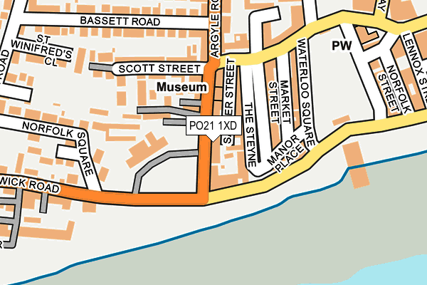 PO21 1XD map - OS OpenMap – Local (Ordnance Survey) PO21 1XD map - OS OpenMap – Local (Ordnance Survey)