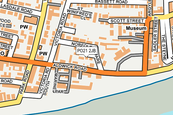PO21 2JB map - OS OpenMap – Local (Ordnance Survey) PO21 2JB map - OS OpenMap – Local (Ordnance Survey)