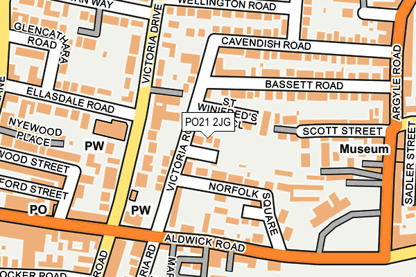 PO21 2JG map - OS OpenMap – Local (Ordnance Survey) PO21 2JG map - OS OpenMap – Local (Ordnance Survey)