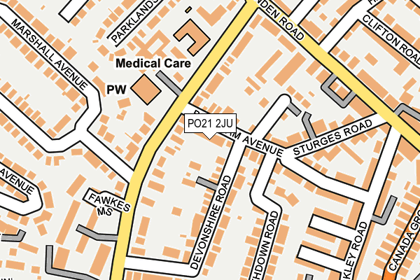 PO21 2JU map - OS OpenMap – Local (Ordnance Survey) PO21 2JU map - OS OpenMap – Local (Ordnance Survey)
